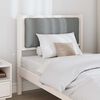 vidaXL Tăblie tapițată cu headboard Alb 80 cm Lemn de pin masiv