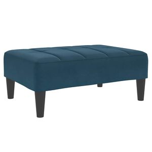 vidaXL Taburet, albastru, 77x55x31 cm, catifea