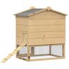 vidaXL Căsuță pentru pui Maro 75 x 60 x 89 cm Lemn de pin masiv