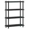 vidaXL Unitate de rafturi 4 niveluri 100 x 40 x 136,5 cm PP Antracit