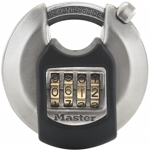 Master Lock Lacăt circular &bdquo;Excell&rdquo;, oțel inoxidabil, 70 mm M40EURDNUM