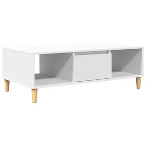 vidaXL Masă de cafea Alb 102 x 55 x 35 cm Lemn prelucrat