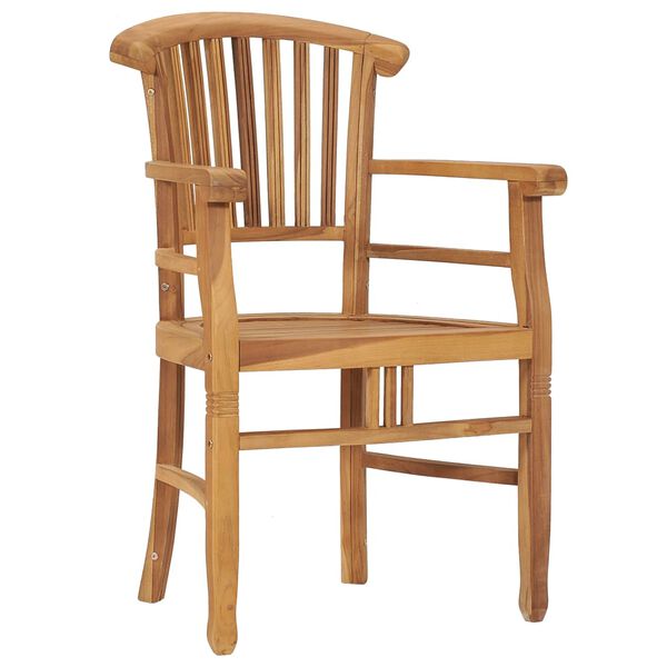 vidaXL Set mobilier de grădină, 7 piese, lemn masiv de tec