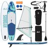 vidaXL Tablă SUP gonflabilă cu Vela HYDROS 330 x 76 x 15 cm Turcoaz
