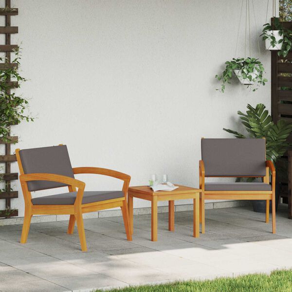 vidaXL Set bistro Maro 45 x 45 x 38cm Lemn masiv de acacia
