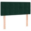 vidaXL Pat box spring cu saltea, verde &icirc;nchis, 90x200 cm, catifea