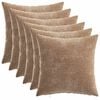 vidaXL Husă pentru pernă 6 buc. HEERLEN Maro 30 x 30 cm