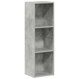 vidaXL Bibliotecă/Dulap TV, gri beton, 36x30x114 cm, lemn prelucrat
