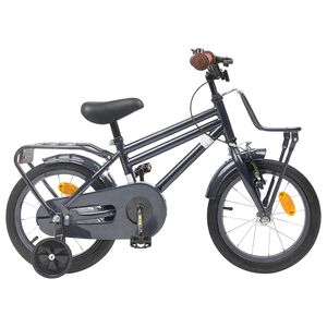 vidaXL Bicicletă pentru Copii 14 Inci pentru 3-5 ani Gri &icirc;nchis