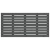 vidaXL Tăblie de pat pentru perete, gri, 156x3x63 cm, lemn masiv pin