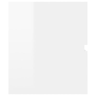 vidaXL Dulap de chiuvetă, alb extralucios, 100 x 38,5 x 45 cm, PAL