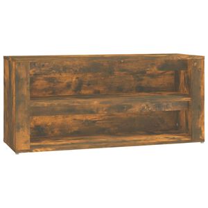 vidaXL Pantofar, stejar fumuriu, 100x35x45 cm, lemn prelucrat