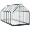 vidaXL Seră de grădină cu ușă Antracit 183,5 x 423,5 x 207 cm