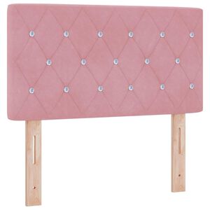 vidaXL Tăblie cap cu headboard Roz 80 cm Piele artificială