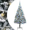 vidaXL Brad de Crăciun artificial Alb 180 cm PVC și Oțel și Plastic