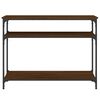 vidaXL Măsuță consolă, stejar maro, 100x29x75 cm, lemn prelucrat