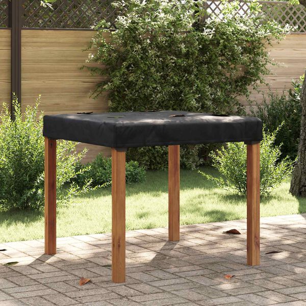 vidaXL Copertă pentru masă Simplu Negru 102 x 102 x 15 cm țesătură