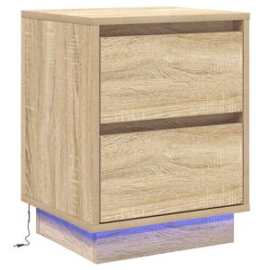 vidaXL Dulap de noapte Stejar Sonoma 39 x 34,5 x 50 cm Lemn prelucrat