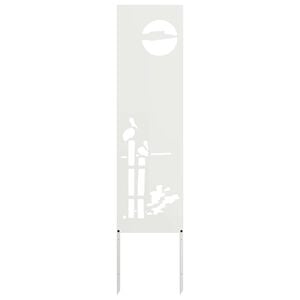 vidaXL Ecran de intimitate pentru grădină Traforaj Alb 32 x 140 cm