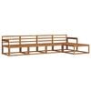 vidaXL Set de canapele de exterior 5 buc. natural Lemn Solid de Acacia