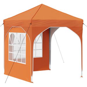 vidaXL Cort de Petrecere Pop-up 192 x 192 x 245 cm Portocaliu
