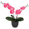 vidaXL Plantă cu Orhidee Artificială Roșu 36 x 10 x 30 cm