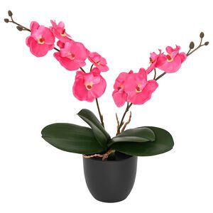 vidaXL Plantă cu Orhidee Artificială Roșu 36 x 10 x 30 cm