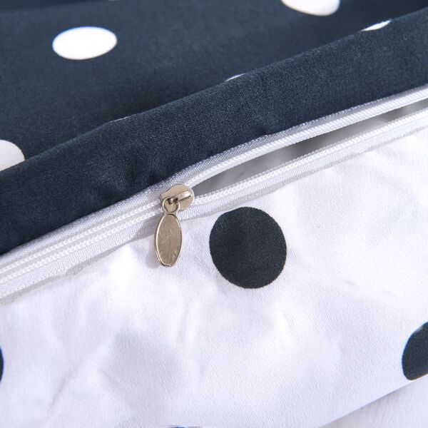 vidaXL Set husă pilotă, imprimeu buline, 240x220/80x80 cm