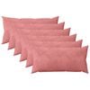 vidaXL Husă pentru pernă 6 buc. HEERLEN Roz 40 x 80 cm Catifea
