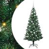 vidaXL Pom de Crăciun artificial pre-iluminat cu 150 LED Verde 150 cm