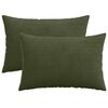 vidaXL Husă pentru pernă 2 pcs HEERLEN Verde 30 x 50 cm cord