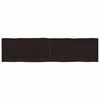 vidaXL Blat masă, 160x40x(2-4) cm, maro, lemn tratat contur organic