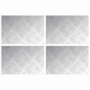 vidaXL Trepte 4 buc. 30 x 20 cm Argintiu Aluminiu Dreptunghiular