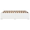 vidaXL Cadru de pat, alb, 140x190 cm, piele ecologică