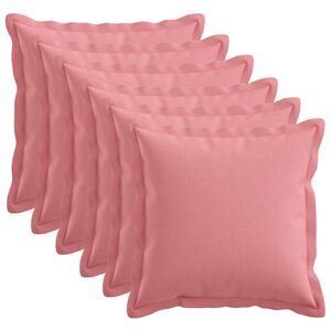 vidaXL Husă pentru pernă 6 buc. HOUTEN Roz 30 x 30 cm In sintetic