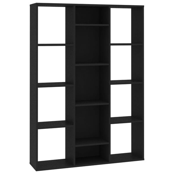 vidaXL Separator cameră/Bibliotecă, negru 100x24x140 cm lemn prelucrat