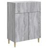 vidaXL Bufet cu sertar Sonoma gri 66 x 34,5 x 90 cm Lemn prelucrat