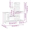 vidaXL Suport pentru plante, alb,92x25x97 cm, lemn masiv de pin