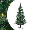 vidaXL Pom de Crăciun artificial pre-iluminat cu 300 LED Verde 240 cm