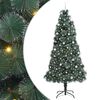 vidaXL Brad de Crăciun artificial pre-luminat cu set de globuri 240 cm