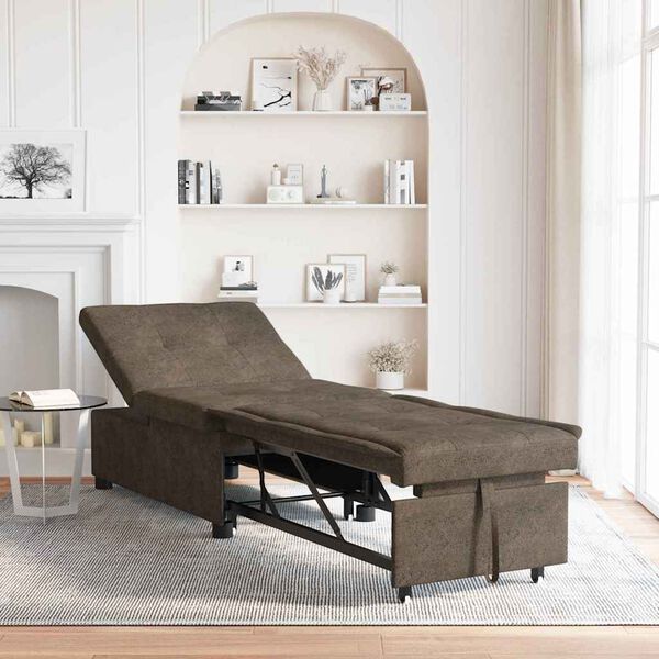 vidaXL Pat canapea Gri &icirc;nchis 194 x 67 x 82 cm Material Huahua