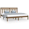 vidaXL Cadru de pat Super King, maro miere, 180x200 cm, lemn masiv