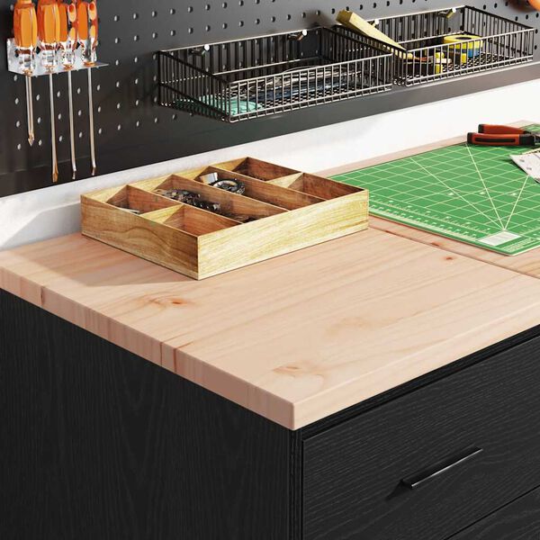 vidaXL Dulap depozitare garaj negru 40x51x85 cm lemn masiv de pin