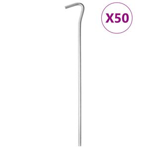 vidaXL Țăruși de cort, 50 buc., 23 cm, &Oslash;5 mm, oțel galvanizat