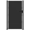 vidaXL Poartă de grădină Negru 110 x 205 cm Oțel vopsit electrostatic
