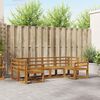 vidaXL Set de canapele de exterior 6 pcs natural Lemn Solid de Acacia