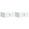 vidaXL Dulap de noapte suspendat 2 buc. Alb 49 x 34,5 x 20 cm