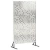 vidaXL Ecran de intimitate 100 x 50 x 180 cm Oţel inoxidabil Argintiu