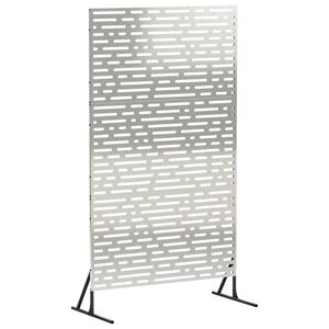 vidaXL Ecran de intimitate 100 x 50 x 180 cm Oţel inoxidabil Argintiu