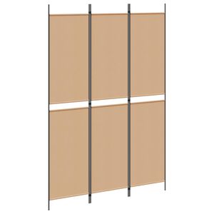 vidaXL Paravan de camere cu 3 panouri Bej 150 x 220 cm Țesătură